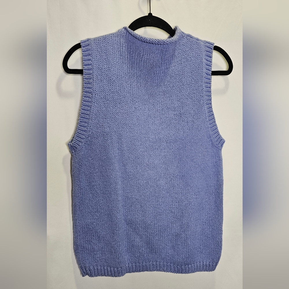 Woolrich Cowl Neck Knit Top Hyacinth Color Ramie/ Cotton Blend - Picture 3 of 6